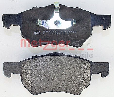 METZGER 1170756 Bremsbelagsatz, Scheibenbremse